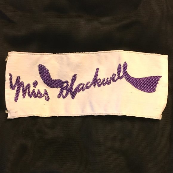 Vintage ✨ MISS BLACKWELL Long Sleeve Pop-Art Secretary Dress - Picture 14 of 16